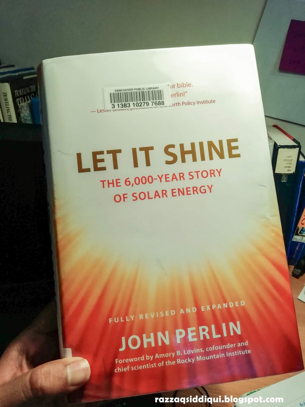 Book Post 6: “Let it Shine” by John Perlin