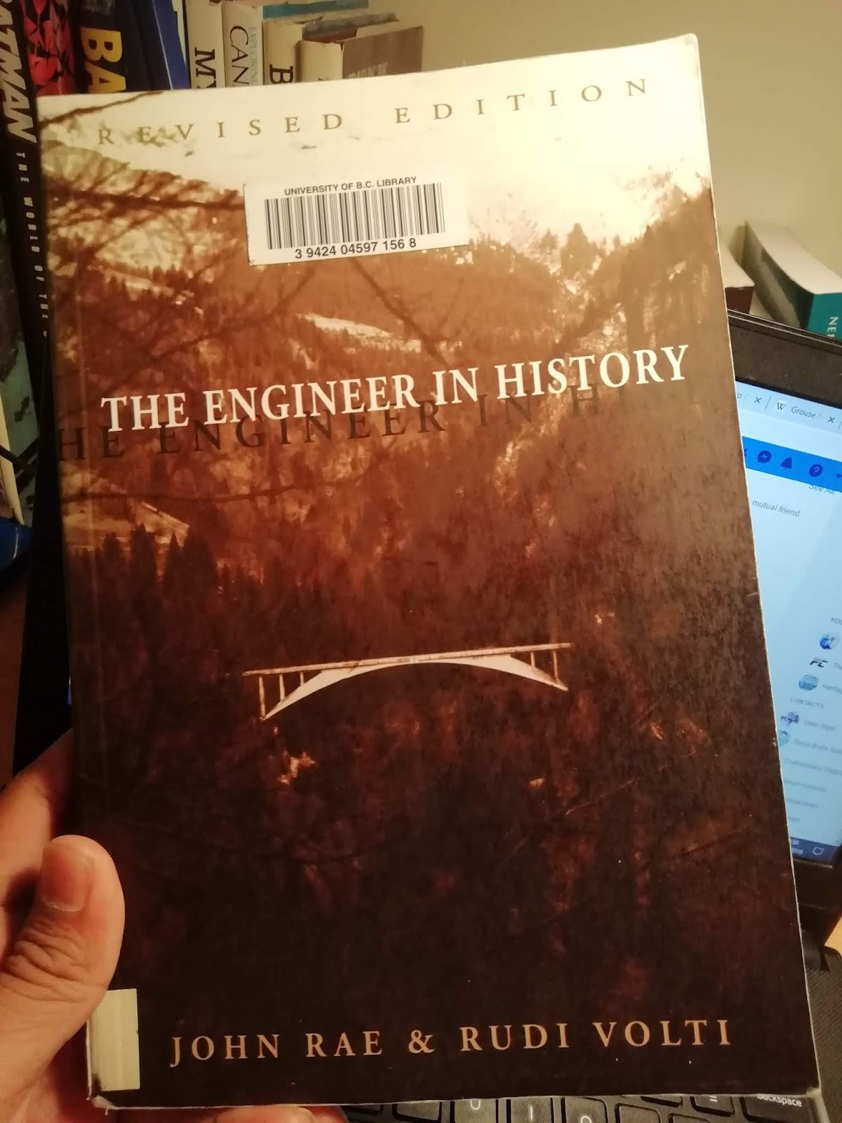 Book Post 8: “The Engineer in History” by John Rae & Rudi Volti