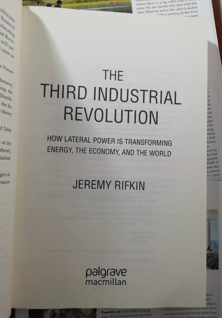 Book Post 18 : The Third Industrial Revolution by Jeremy Rifkin