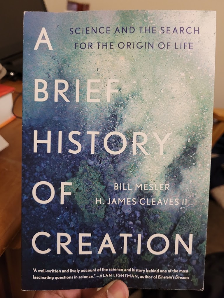 Book Post 20: A Brief History of Creation by Bill Mesler and H. James Cleaves