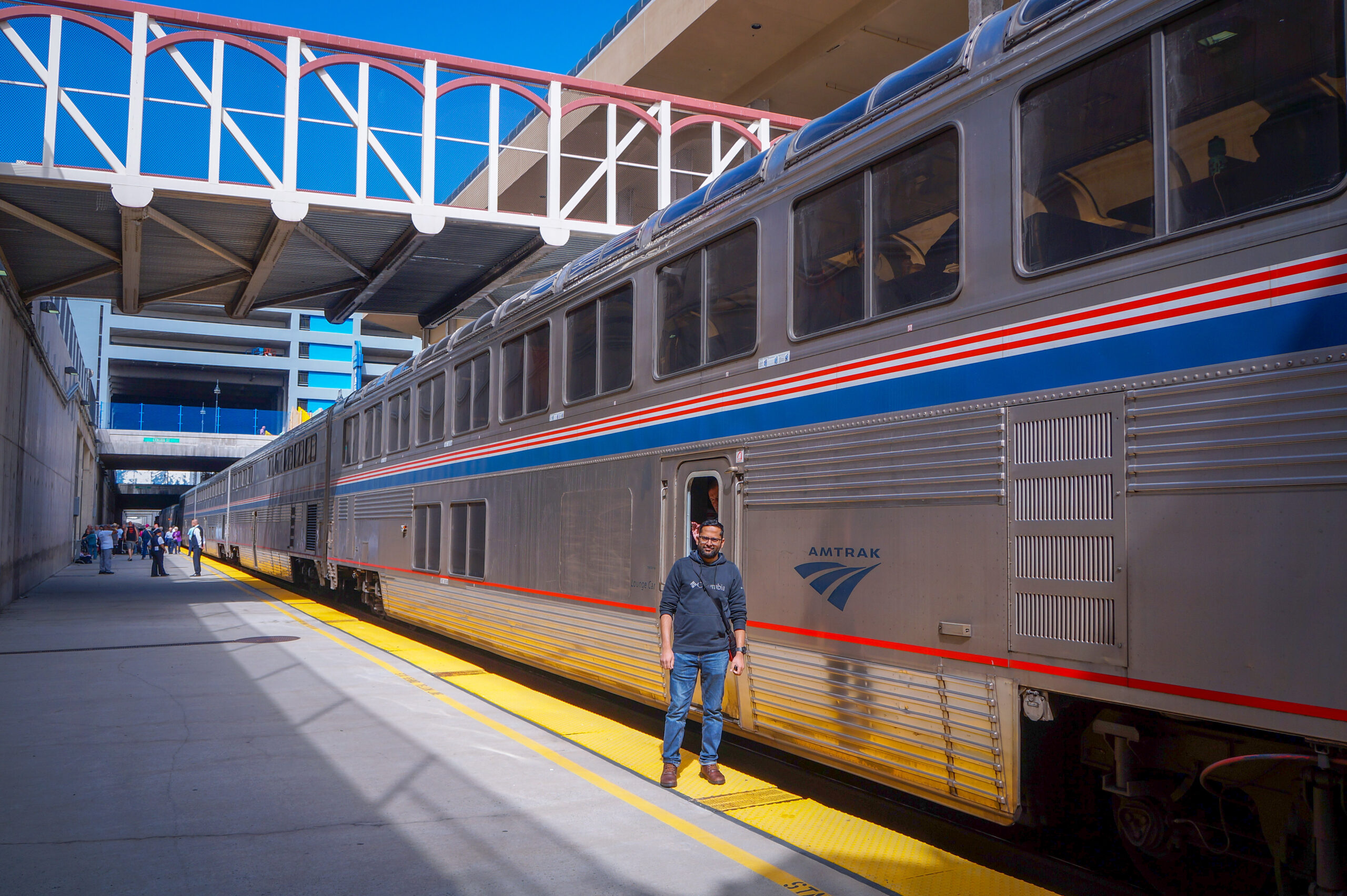 75 Hours (3 nights) aboard USA’s 2 most scenic train routes; California Zephyr and Coast Starlight (in Coach)