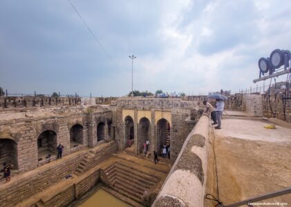 Restoration of the Lingampet Stepwell, Telangana, India.